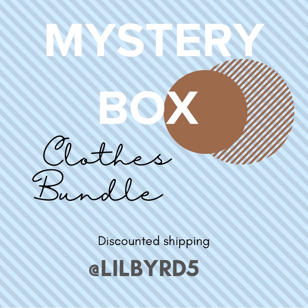 Mystery Box Clothes Bundle Variety can include Women’s, Men’s and or Kids